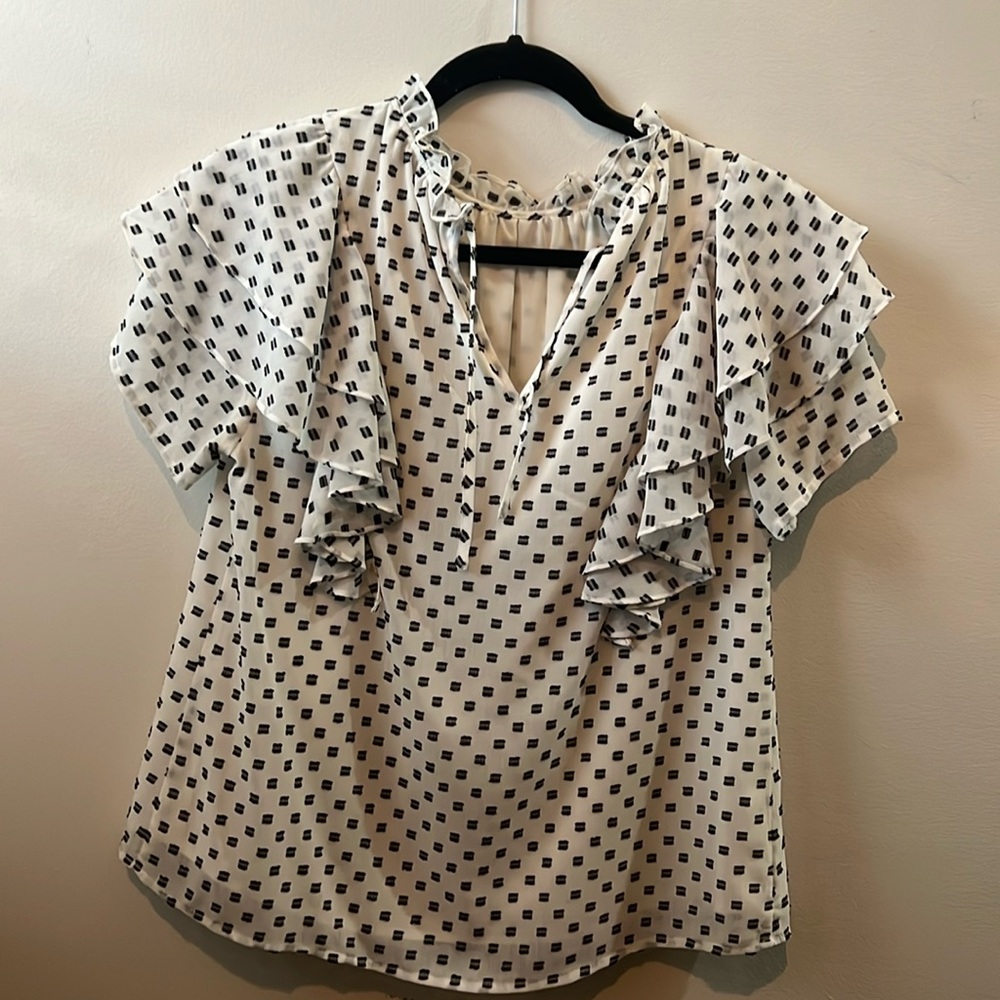 Black and white top by Crosby